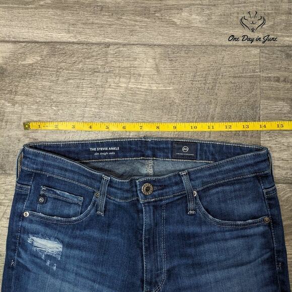 Adriano Goldschmied The Stevie Ankle Slim Straight Jeans Size 26R (2) - Picture 3 of 6